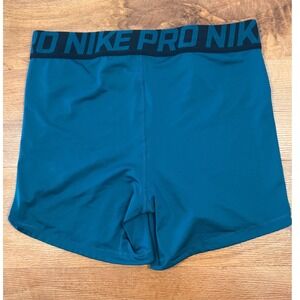 Nike Pro Dri-FIT Intertwist Womens XL Shorts Teal Blue Compression CZ9831-460